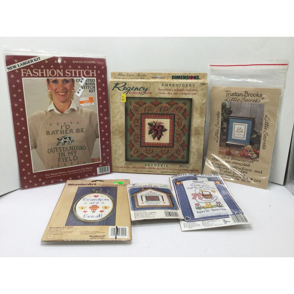 Variety lot of Embroidery and Cross stitch kits 7